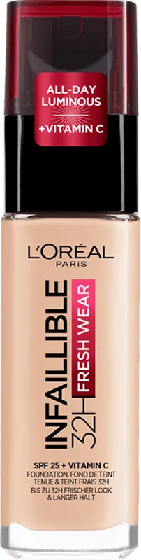 L‘ORÉAL PARIS Infaillible 24H Fresh Wear Make-up SPF 25, 110 - Rose Vanilla | Försäljningssuccé