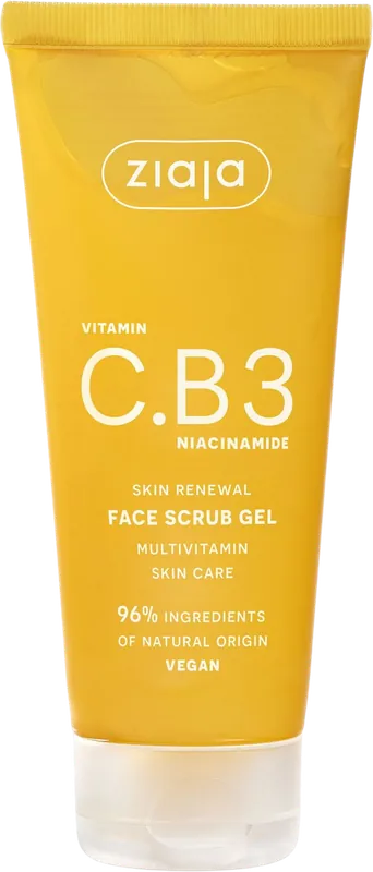 ziaja Vitamin C.B3 Niacinamid Ansiktsskrubb Gel, 100 ml | Ny produkt