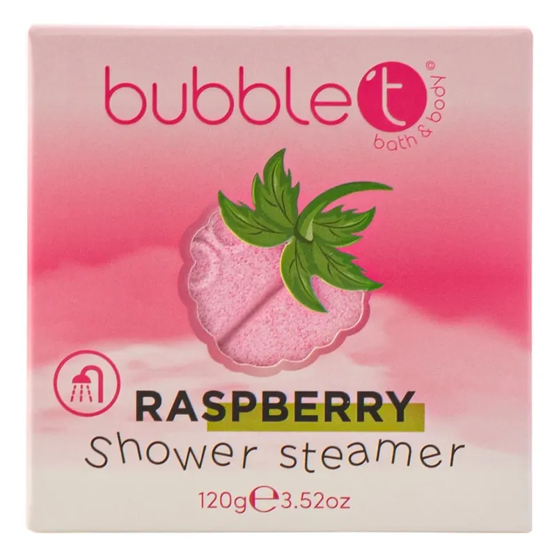 BubbleTFruitea Raspberry Shower Steamer 120 g | Kundernas favorit