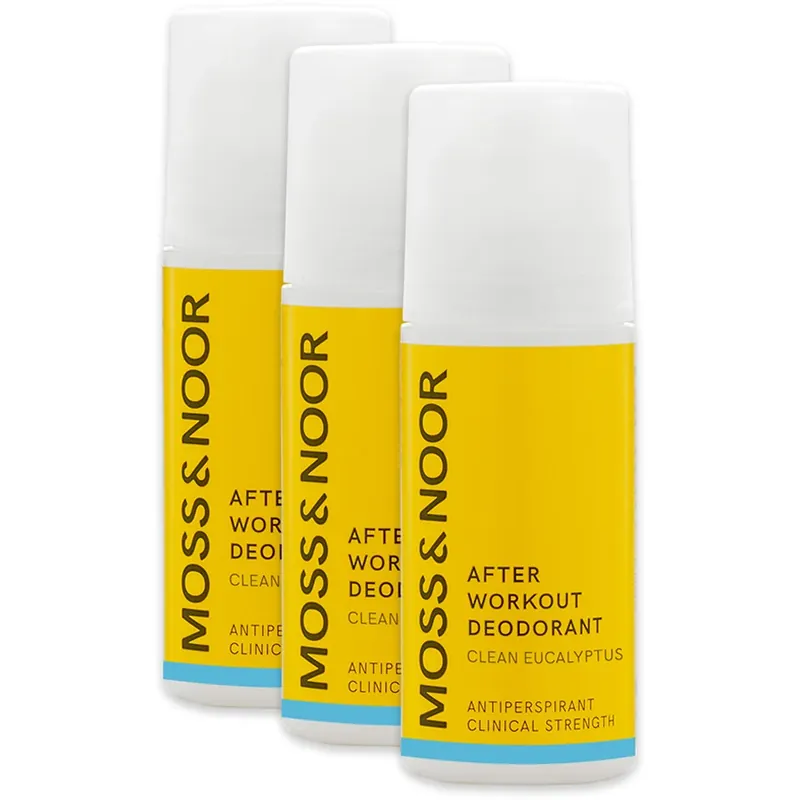 Efterfrågad - Moss & NoorAfter Workout DeodorantClean Eucalyptus 3 pack 180 ml