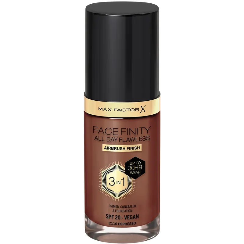 Populärt just nu - Max FactorAll Day Flawless 3in1 Foundation110 Espresso
