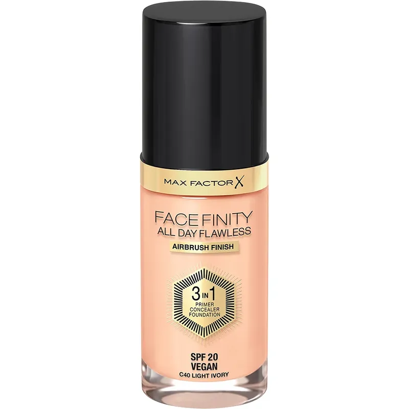 Max FactorAll Day Flawless 3in1 Foundation40 Light Ivory 30 ml | Superpris
