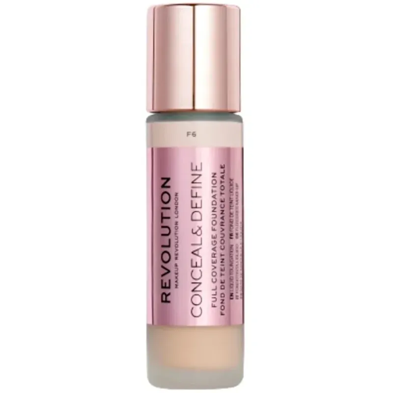 Makeup RevolutionConceal & Define FoundationF6 23 ml - Specialpris