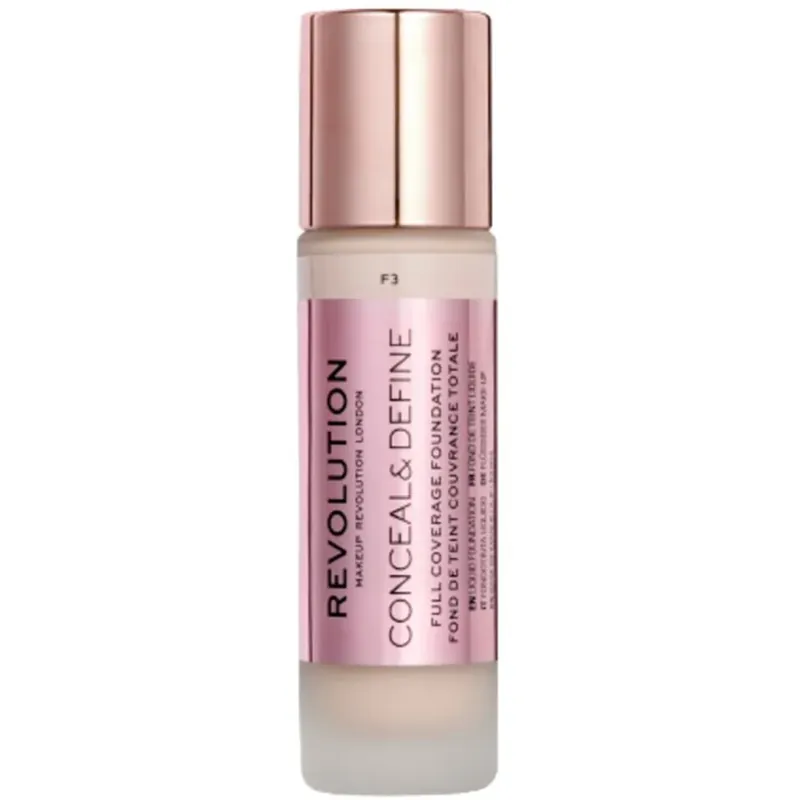 Makeup RevolutionConceal & Define FoundationF3 23 ml | Prisnedsättning