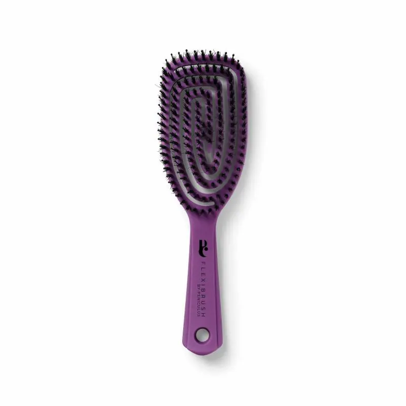 Handla nu - Peniculus Flexibrush Combo Bristles - Violet - Hårborste
