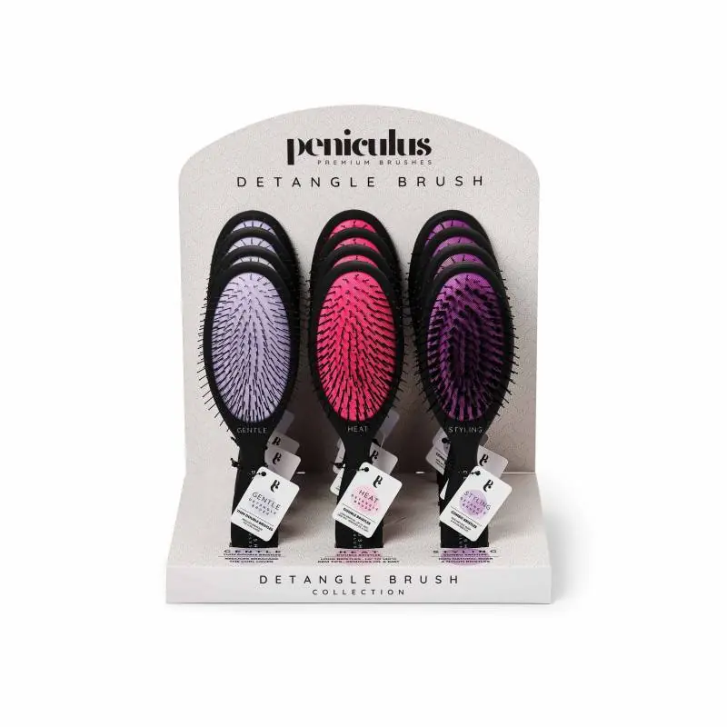 PC Detangle brushes 12 pcs Display | Kampanj