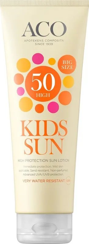 ACO Kids Sun High Protection Sun Lotion Spf 50 125ml - Lägg i varukorg
