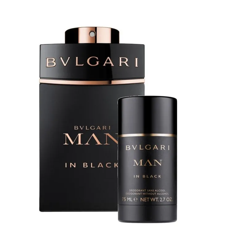 Endast ett fåtal kvar | BVLGARI Man In Black EdP 100ml + Deostick 75ml Giftset