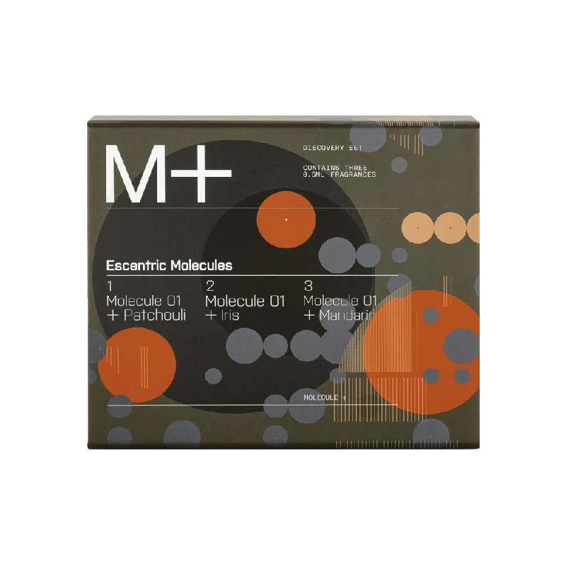 Prisnedsättning - M+ Patchouli, Iris, Mandarin 8.5ml Discovery Set