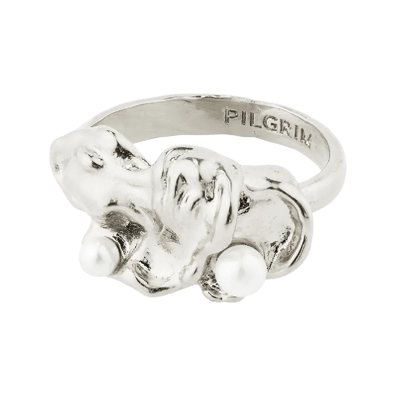 Beställ online | Pilgrim Moon Recycle Ring Silver-plated