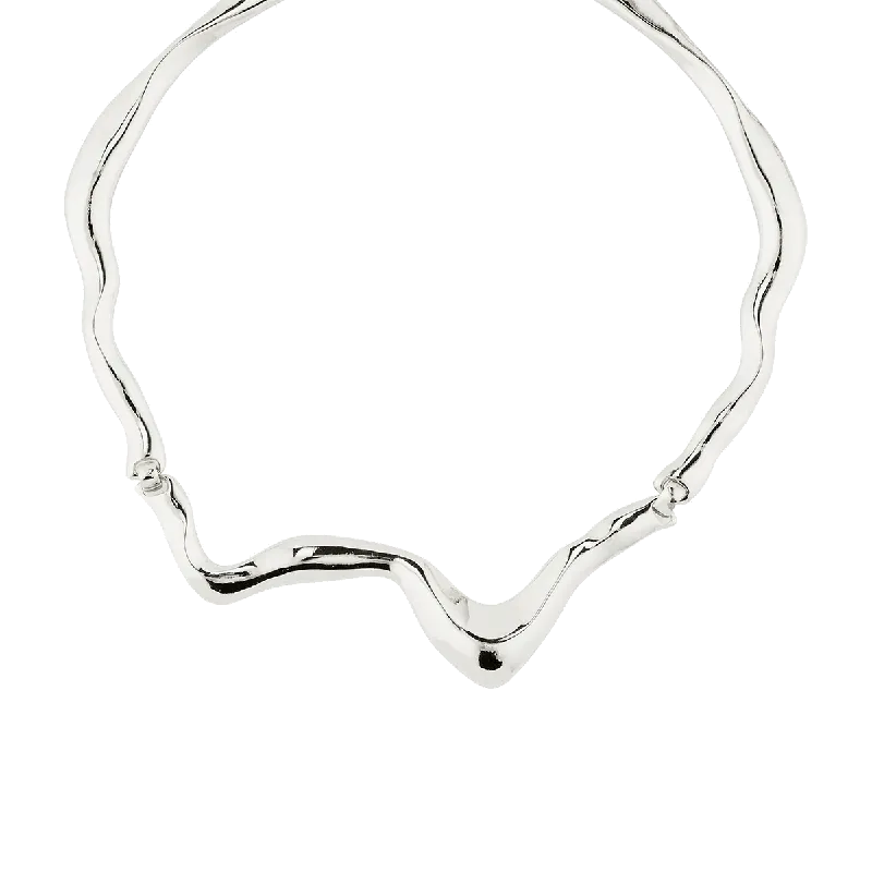 Hög kvalitet - Pilgrim Moon Recycle Necklace Silver-plated