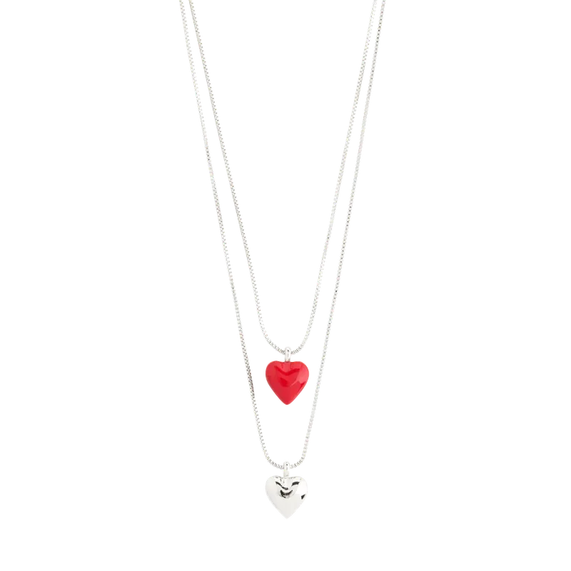 Populär - Pilgrim Maeve Necklace 2-In-1 Set Silver-Plated