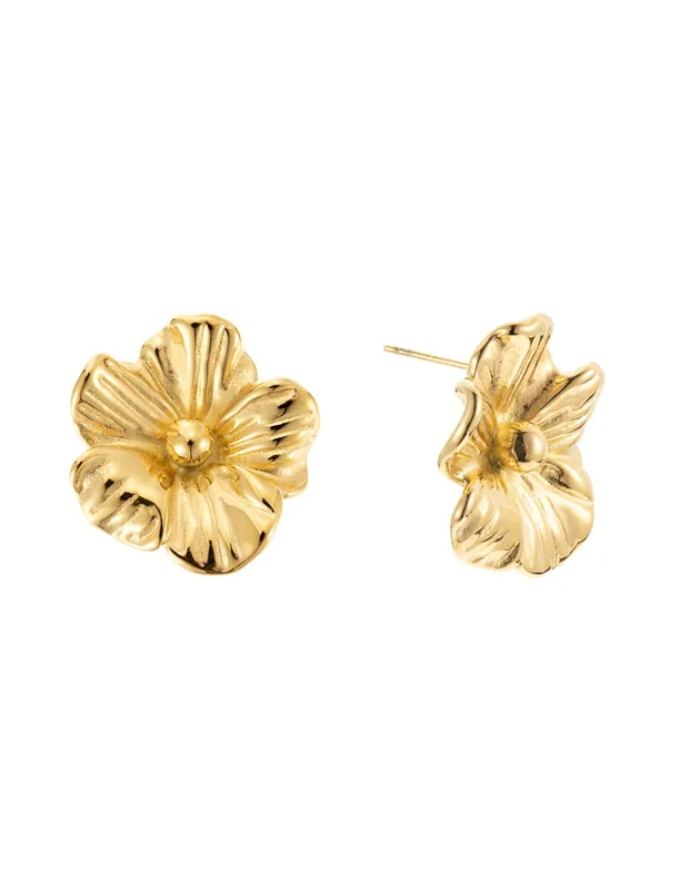Nyhet i sortimentet - By Jolima Daisy Earring Gold